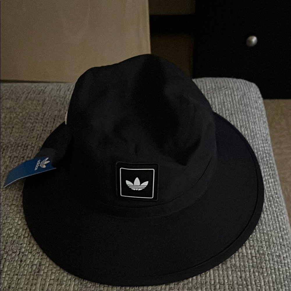 Adidas Black Wide-Brim Bucket Hat